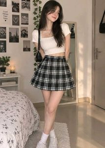 Cute Plaid Mini Skirt