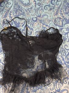 Black Lace Cami Top