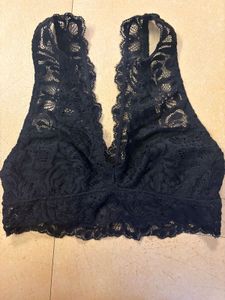 Black lace bralette