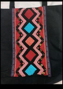 Black bag with beaded work