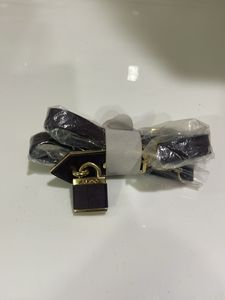 Designer Bag Strap with Lock Charm