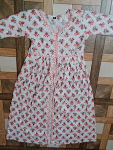 Gown Set With Front Slit