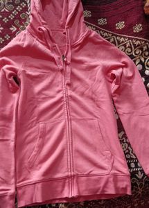 Pink Zip-Up Hoodie