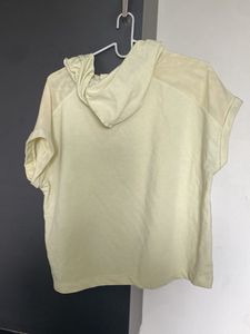 Drop Shoulder Drawstring T-Shirt