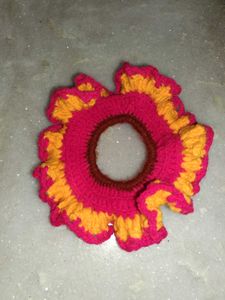 Handmade Crochet Scrunchie with a free gift