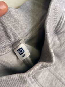 Gray Sweatpants with Side Stripes