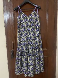 Flowy Printed Midi Dress