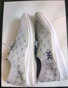 Stylish Grey Knit Sneakers