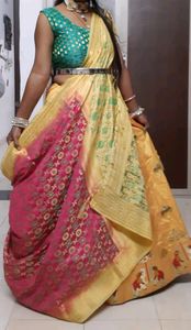 silk lehenga