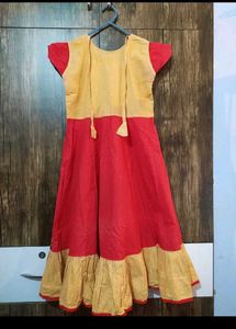 Red and yellow Ethnic Dress
