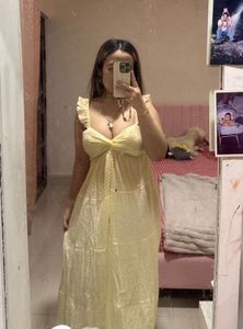 Boho Yellow Maxi Dress