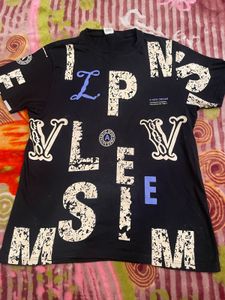 Black Graphic Print T-Shirt