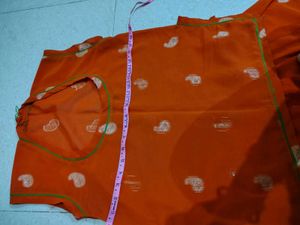 Orange rajputi suit