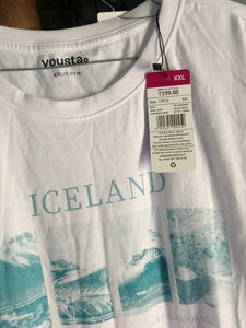 White Iceland Graphic T-Shirt