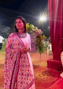 Navratri Special Beautiful &amp; Premium White Gown