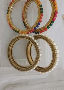 Bangle Set - Colorful &amp; Pearl