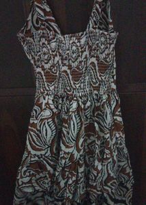 Boho Paisley Print Mini Dress