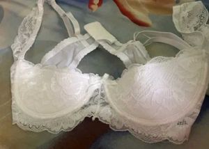 White Lace Bra (half Cup Design)