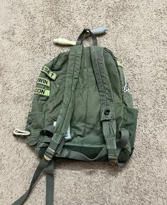 Vintage green utility backpack🎒