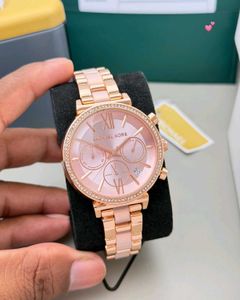 Michael Kors Rose Gold Watch with Crystals