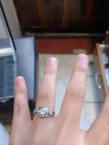 Diamond Ring Pure Silver 925