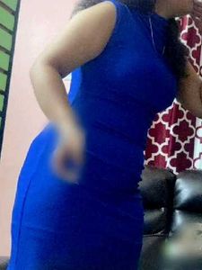 Royal Blue Ruched Dress