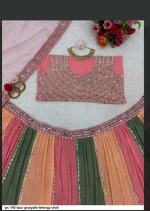 Designer Lehenga Choli Set unsteached