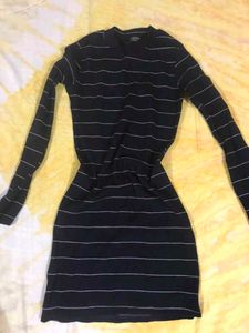 Striped Long Sleeve Casual Dress