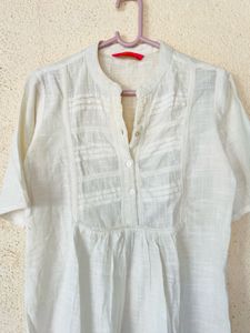 Elegant White Cotton Kurta