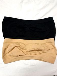 Combo Of 2 Women Non Padded Tube Bra