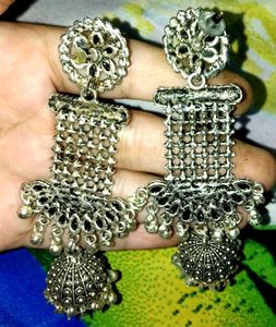 Sparkling Rhinestone Necklace &amp; Earring Set