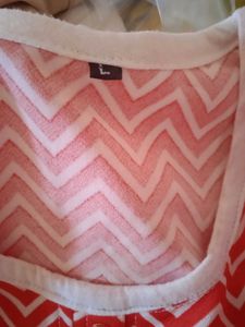 New Red Chevron top