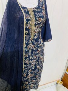 Black Color Mashleen Suit