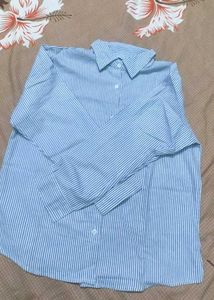Classic Blue Striped Button-Down Shirt