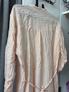 Light Peach pink Printed Kurta