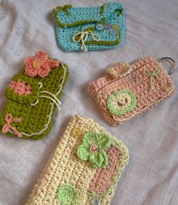 Crochet Pouch and wallet Set