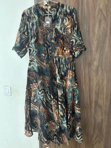 Bohemian Print Midi Dress