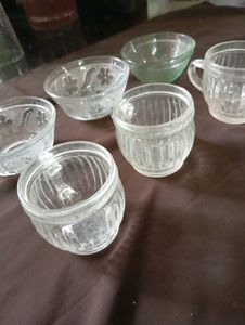 Glass Cups &amp; Bowls Set