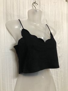 Shein Black Sleeveless Crop Top