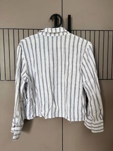 Striped Button-Up Shirt