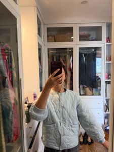 ZARA Light Blue Quilted Jacket