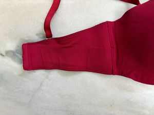 Red detachable Bra