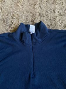 Navy Blue Pullover Top