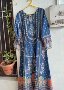 Beautiful Blue Ethnic Kurta set with duppata
