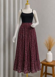 Flowy Floral Maxi Skirt