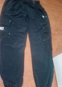 Black Cargo Joggers