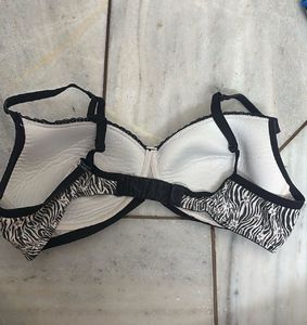 Stylish Zebra Print Bra