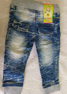 Baby Girls Distressed Denim Jeans