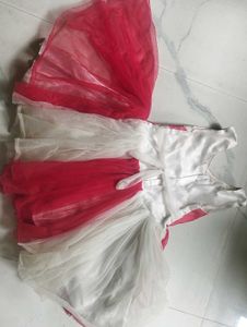 Adorable Red &amp; White Party Dress