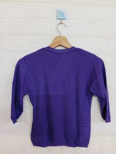 Purple Knit Sweater